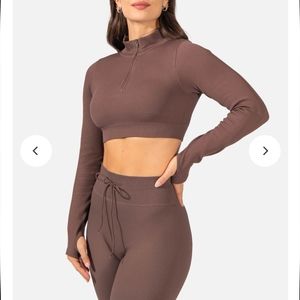 Jed North Valentina Seamless Ribbed Long Sleeve Top